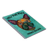 Eenduidig Notitieboek van lelijk gelaatshond van B (Rechterzijde)