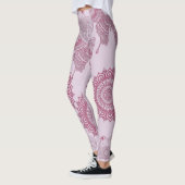 Eenduidig ontwerp van butterflies Mandala Zen l Yo Leggings (Links)