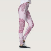 Eenduidig ontwerp van butterflies Mandala Zen l Yo Leggings (Rechts)