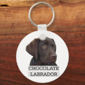 Eenduidig ontwerp van de chocolade Labrador! Sleutelhanger (Voorkant)