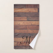 Eenduidig Roesthuis Barn Brown Monogram Bad Handdoek (Handdoek)