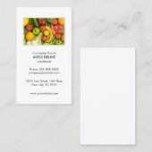 Eenduidig schoon voedingsstofvoedingsdieet visitekaartje (Voorkant / Achterkant)