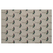 Eenduidig textiel Retrochic fazant bird linnen Stof (Fat Quarter)