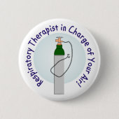 Eenduidige ademhalingstherapiefuncties ronde button 5,7 cm (Voorkant)