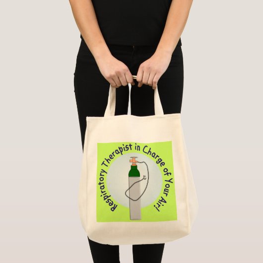 Eenduidige ademhalingstherapiefuncties tote bag (Voorkant (product))