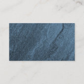 Eenduidige, blauwe, witte trendy visitekaartje (Achterkant)