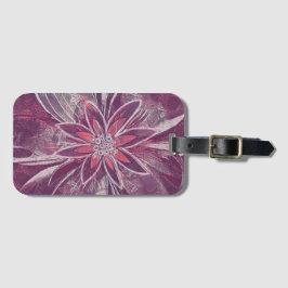 Eenduidige bloem bagagelabel