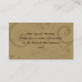 Eenduidige chocolade-Visitekaartjes Visitekaartje (Achterkant)