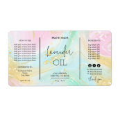 Eenduidige etiketten met gebiteldripflesjes (Voorkant)