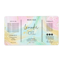 Eenduidige etiketten met gebiteldripflesjes