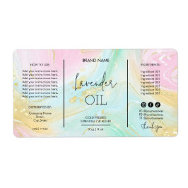 Eenduidige etiketten met gebiteldripflesjes