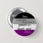 Eenduidige Genetische Dead End Pin Ronde Button 5,7 Cm (Voorkant /achterkant)