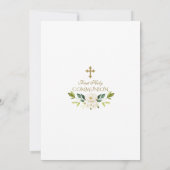 Eenduidige gouden Eerste Heilige Communie Kaart (Achterkant)