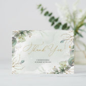 Eenduidige groene bladeren en namaakgoud informatiekaartje (Staand voorkant)