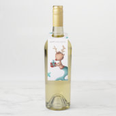 Eenduidige kerstrendieren met zeemeerminstaart flessenhanger (Op fles)