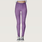 Eenduidige  kleurwolken meisjes lavender leggings (Voorkant)