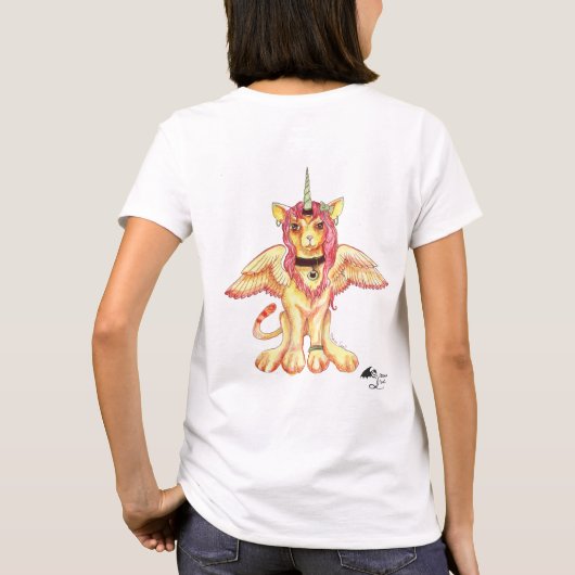 Eenduidige lion-eenduidige maïs t-shirt (Achterkant)