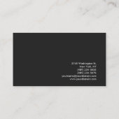 Eenduidige rode grijze haarstaarster visitekaartje (Achterkant)