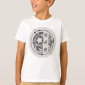 Eenduidige schedel en botten t-shirt (Voorkant)