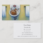 Eenduidige visitekaartjes voor kat- en loodspoelen (Voorkant / Achterkant)