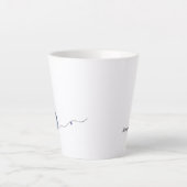 Eenduidige witte kerstblauwe mok Japanse Kintsugi (Voorkant)