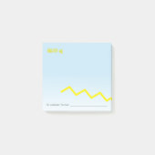 Eenduidige zigzag-koel en fancy post-it® notes (Voorkant)