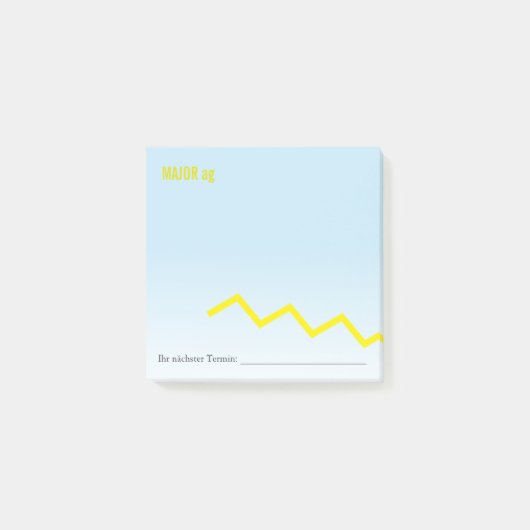 Eenduidige zigzag-koel en fancy post-it® notes (Voorkant)