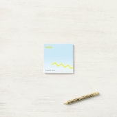Eenduidige zigzag-koel en fancy post-it® notes (Op bureau)