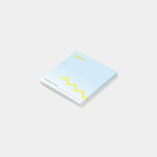 Eenduidige zigzag-koel en fancy post-it® notes (Schuin)