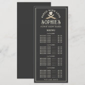 Eenduidige zwarte kap van de Logo bakkerij van Bak Menu (Voorkant / Achterkant)