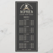 Eenduidige zwarte kap van de Logo bakkerij van Bak Menu (Voorkant)