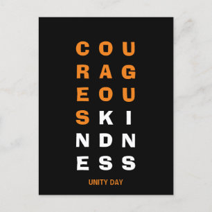 EENDURENDE COURAGEOUS KINDNESS Anti Bullying Briefkaart