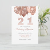 Eenentwintig, Birthday-uitnodiging, eenentwintigst Aankondiging (Staand voorkant)