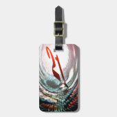 eenentwintig ( eenentwintigste tweedaagse ) bagagelabel (Voorkant verticaal)