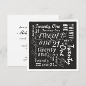 Eenentwintig Kaart (Voorkant / Achterkant)