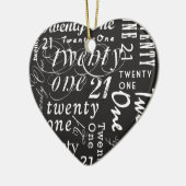 Eenentwintig Keramisch Ornament (Links)