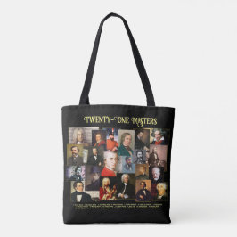 Eenentwintig klassieke meesters tote bag