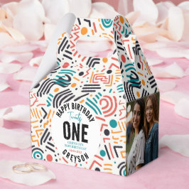 Eenentwintig | Kleurrijke geometrische 21e verjaar Bedankdoosjes