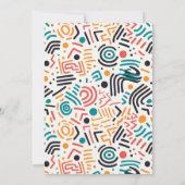 Eenentwintig | Kleurrijke geometrische 21e verjaar Kaart (Achterkant)