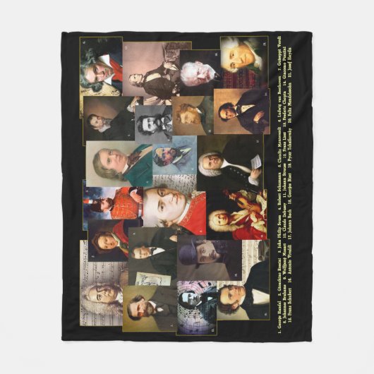 Eenentwintig meesters fleece deken (Voorkant)