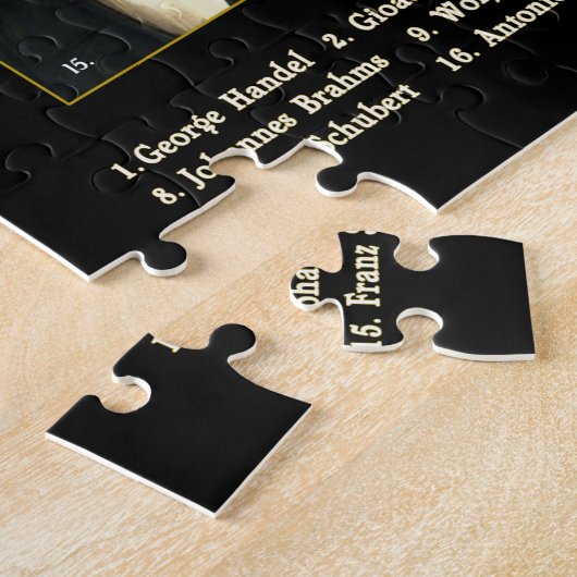 Eenentwintig meesters Jigzaag Puzzle Legpuzzel (Zijkant)