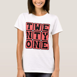 Eenentwintig, Nummer 21, Kaartspel T-shirt