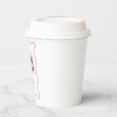 Eenentwintig Retro Wavy Minimalist 21e Verjaardag Papieren Bekers (Links)