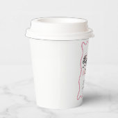 Eenentwintig Retro Wavy Minimalist 21e Verjaardag Papieren Bekers (Rechts)