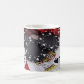 Eenentwintig schoppen met chips koffiemok (Center)