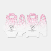 Eenentwintig sprankelende hete roze glitter verjaa bedankdoosjes (Uitgevouwen)