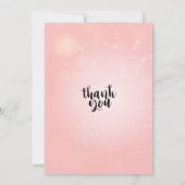 Eenentwintig verjaardag roze gouden bloemen kaart (Achterkant)