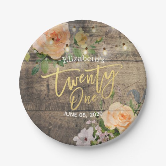 Eenentwintig verjaardag van het Koord licht van he Papieren Bordje (Voorkant)