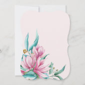 Eenentwintig waterverf bloemenfeest 21ste verjaard kaart (Achterkant)