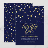 Eenentwintigste 21ste verjaardag van de marine & G Kaart (Voorkant / Achterkant)